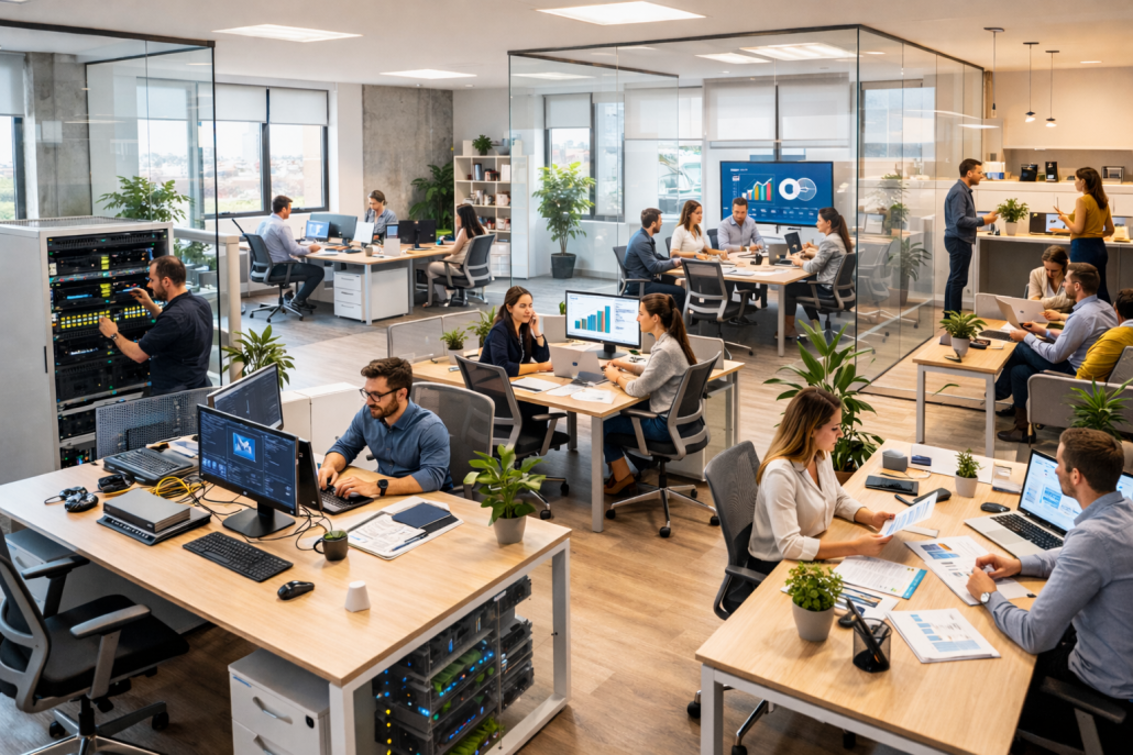 espacio trabajo vlan empresa